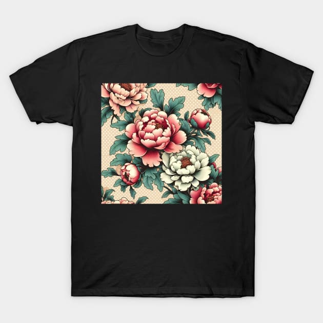 Peonies T-Shirt by Jenni Arts